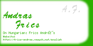 andras frics business card